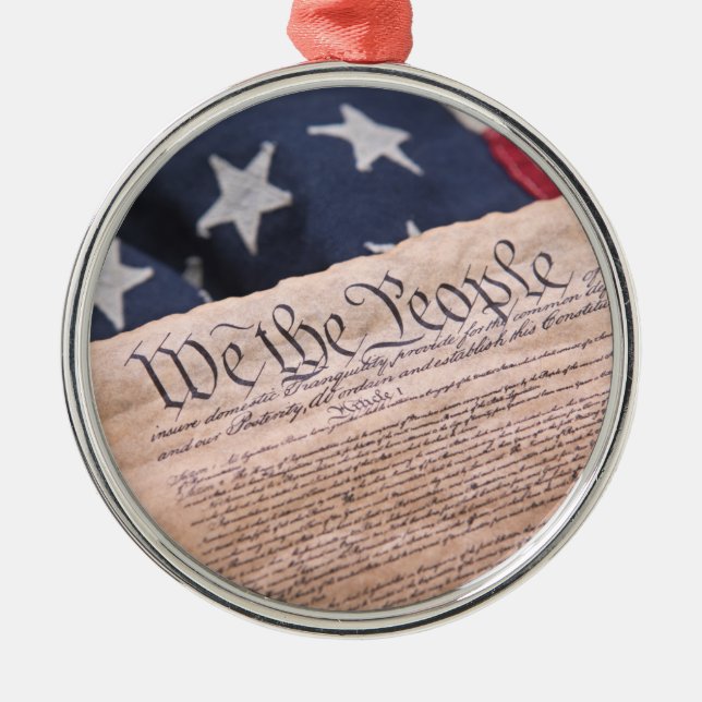 We the People Verfassung Ornament Aus Metall (Vorne)