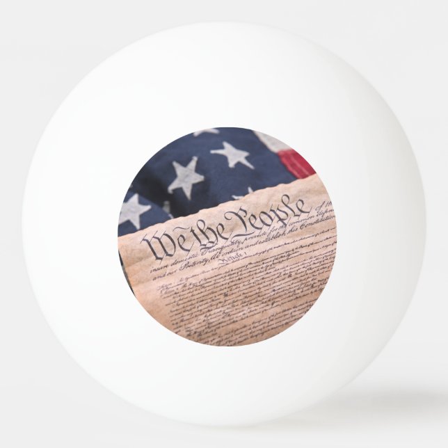 We the People Verfassung Tischtennisball (Vorderseite)