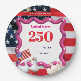 We The Silly Geese 250th Funny Celebration Pappteller