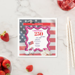 We The Silly Geese 250th Funny Celebration Serviette