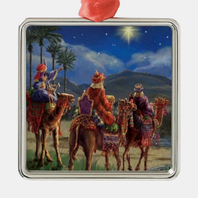 We Three Kings Christmas Star Ornament Aus Metall (Vorne)