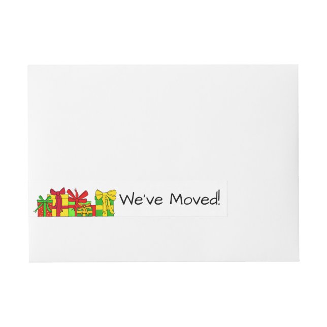 We’ve Moved Christmas ohrts Christmas Label (Vorderseite)