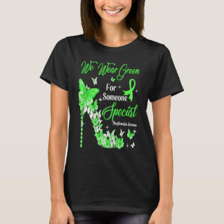 We Wear Green Butterflies Neurofibromatosis Awaren T-Shirt