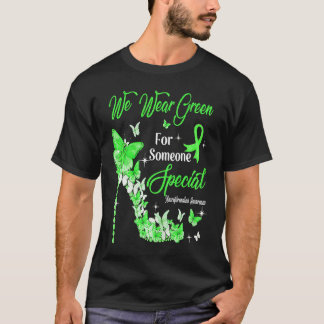 We Wear Green Butterflies Neurofibromatosis Awaren T-Shirt
