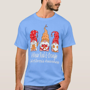 We Wear Red & Orange For Myelofibrosis Awareness T-Shirt