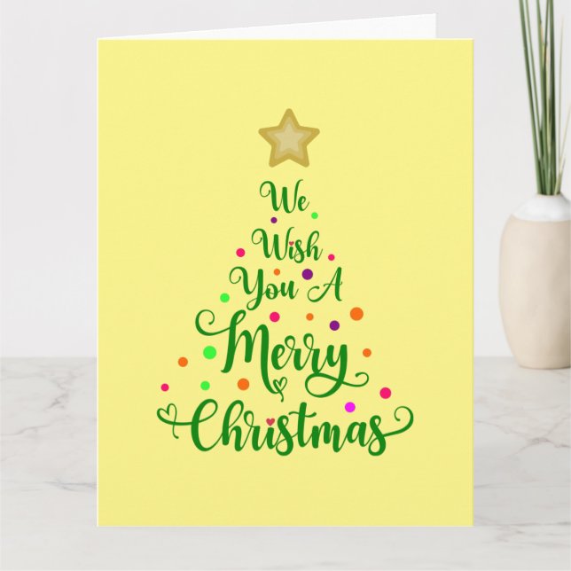 We wish you a merry Christmas Karte (Vorderseite)