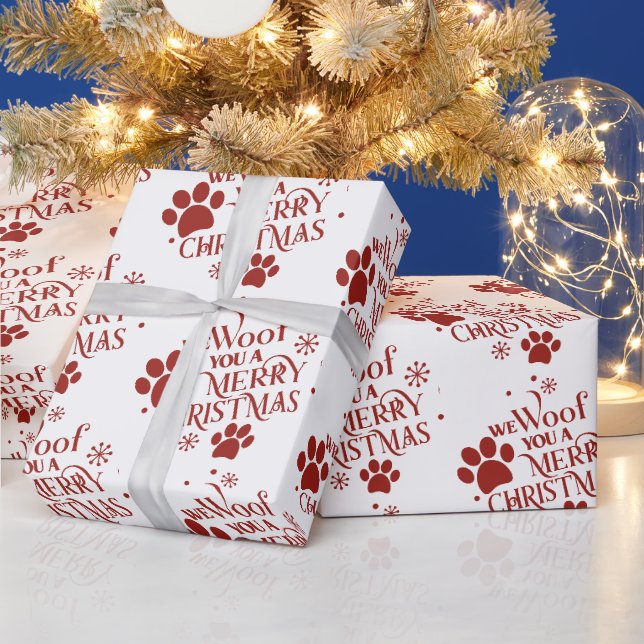 We Woof you a Merry Christmas Geschenkpapier (Feiertage)