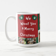 We Woof You Frohe Weihnachten Familie Haustiere Fo