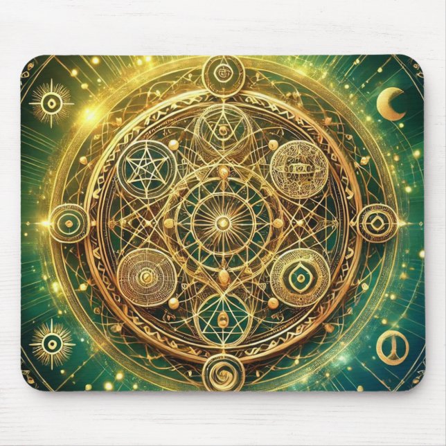 Wealth Flow Sigil Mousepad (Vorne)
