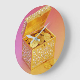 Wealth Reise B Große Wanduhr