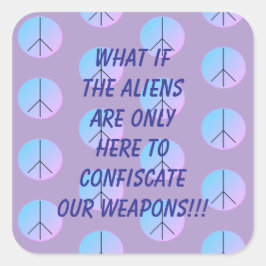 Weapon Alien Abduction Sticker
