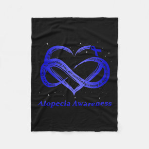 Wear Blue for Alopecia Awareness Warrior Fleecedecke