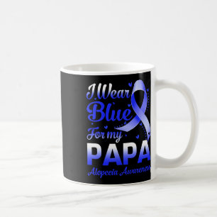 Wear Blue for My Papa Alopezie Awareness Kaffeetasse