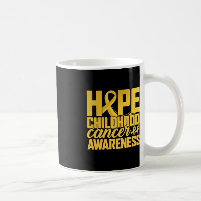 Wear Gold for Children Cancer Awareness Hope for Kaffeetasse (Rechts)