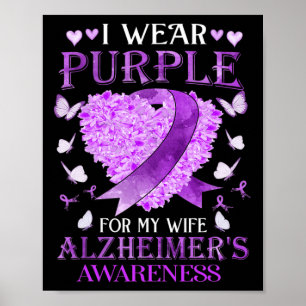 Wear Lila für meine Ehefrau Alzheimerheimer Sensib Poster