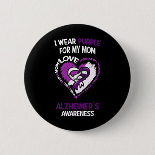 Wear Lila für meine Mama - Alzheimerheimer's Aware Button