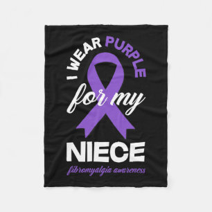 Wear Lila für My Niece Fibromyalgie Bewusstsein 1 Fleecedecke