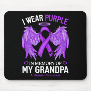 Wear Lila im Gedenken an den Großvater Alzheimerhe Mousepad