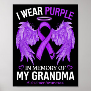 Wear Lila im Gedenken an Oma Alzheimerheimer A Poster