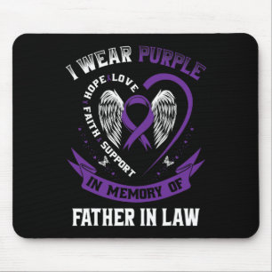 Wear Lila in Erinnerung an meinen Vater im Jura Pa Mousepad