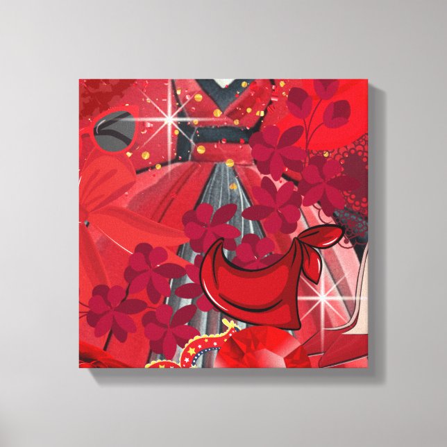 Wear Red Leinwanddruck (Vorderseite)