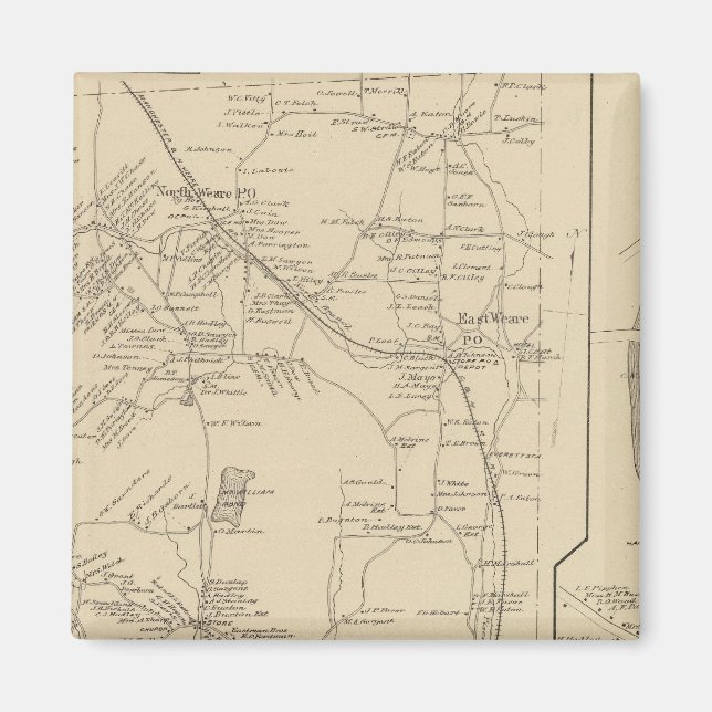 Weare, Hillsborough Co. Magnet (Vorne)