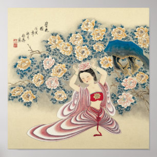 Wearing A Flower in the Head Poster