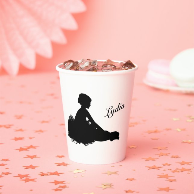 Weary Ballerina Personalisiert Pappbecher (Insitu)
