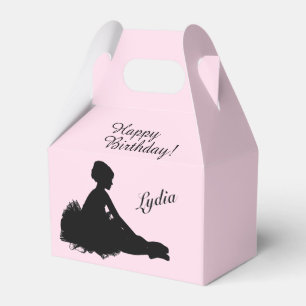 Weary Ballerina Personalisiert w Name Pink Geschenkschachtel