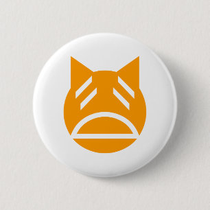 Weary Emoji Cat Button