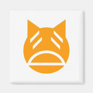 Weary Emoji Cat Magnet