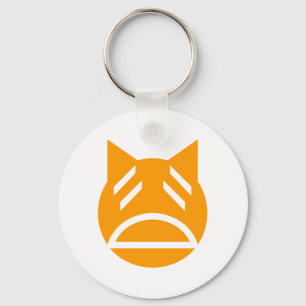 Weary Emoji Cat Schlüsselanhänger