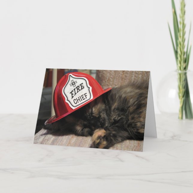 Weary Fire Chief (Sweetie) Karte (Vorderseite)
