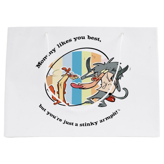 Weasel & Baboon "Mommy mag You Best" Große Geschenktüte (Vorderseite)
