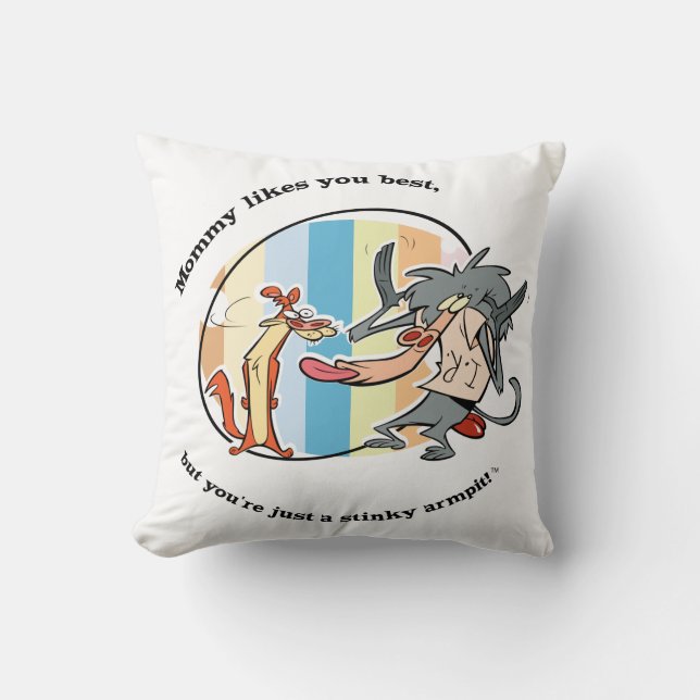 Weasel & Baboon "Mommy mag You Best" Kissen (Vorderseite)