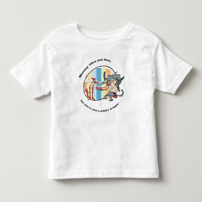Weasel & Baboon "Mommy mag You Best" Kleinkind T-shirt (Vorderseite)
