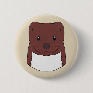 Weasel Face Button