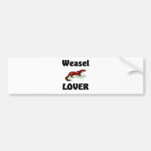Weasel-Liebhaber Autoaufkleber