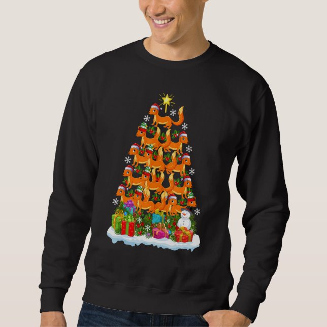 Weasel   Xmas Holiday   Weasel Christmas Tree Sweatshirt (Vorderseite)