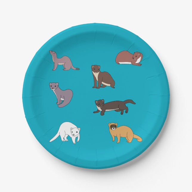 Weasels Pappteller (Vorderseite)