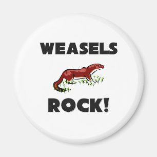 Weasels Rock Magnet