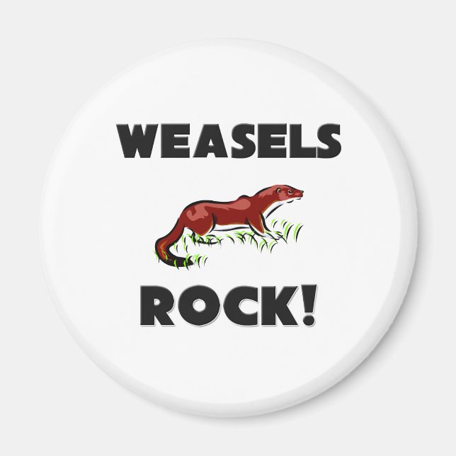 Weasels Rock Magnet (Vorne)