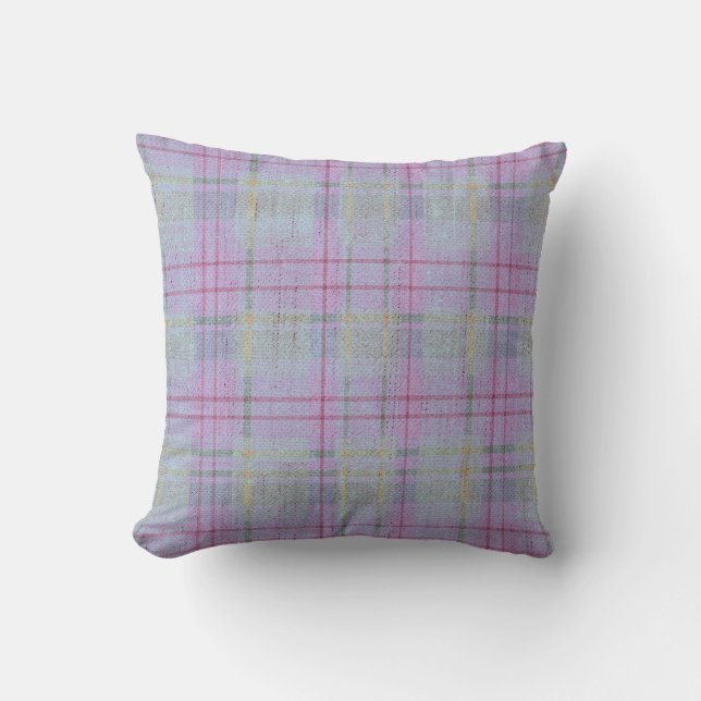 Weathered Lavender Plaid  Kissen (Vorderseite)