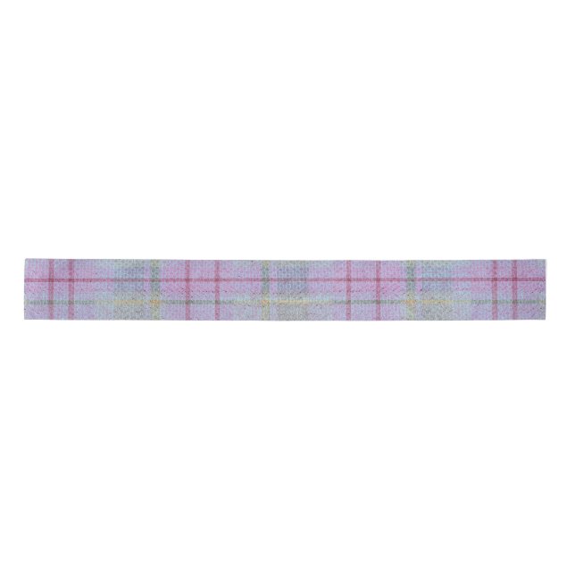  Weathered Lavender Plaid  Satinband (Vorderseite)