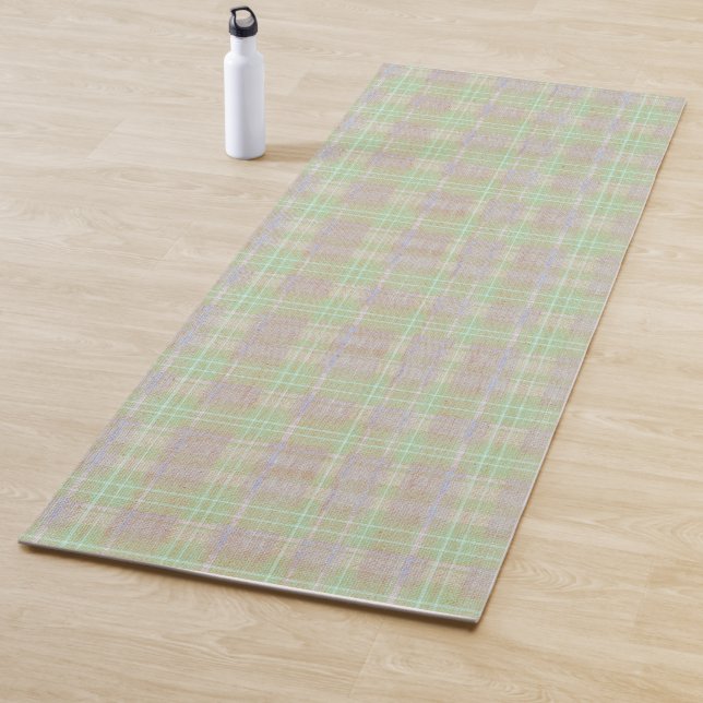 Weathered Neutral Sage Plaid Yogamatte (Beispiel)