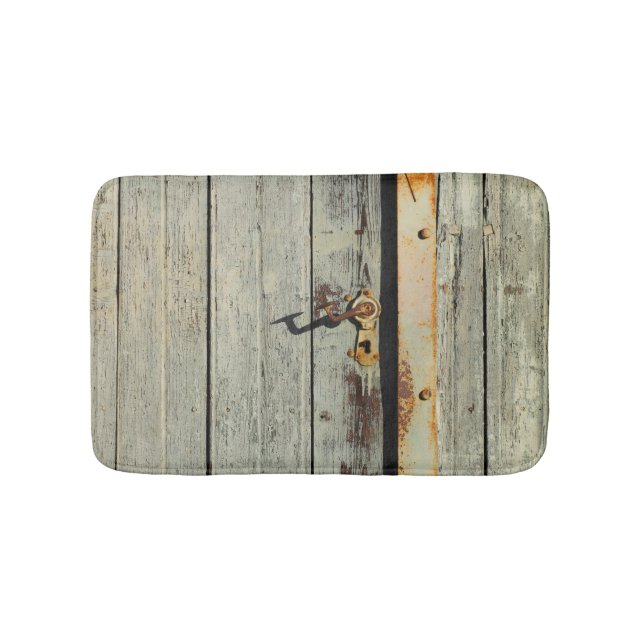 Weathered Rusty Door Handle Badematte (Vorderseite)