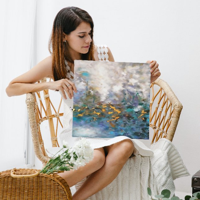 Weathering The Storm Abstract Art Painting Leinwanddruck (Von Creator hochgeladen)