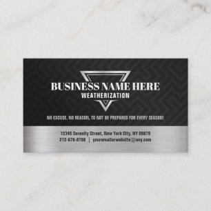 Weatherization Business Cards Visitenkarte