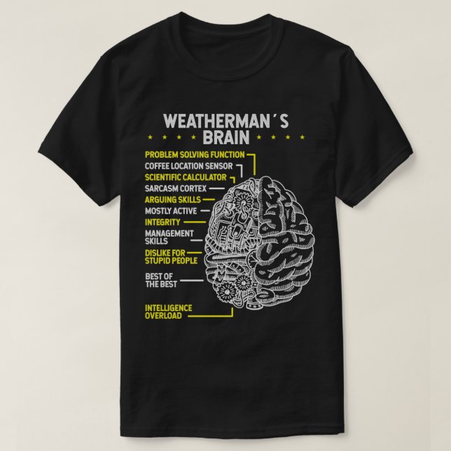 Weatherman Meteorologist Weather Meteorology T-Shirt (Design vorne)