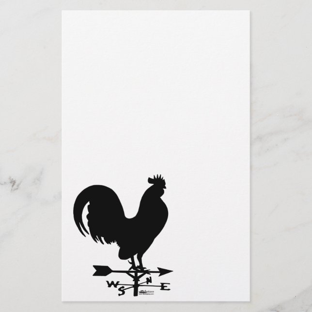 Weathervane Rooster Briefpapier (Vorderseite)